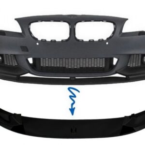 Front Bumper Spoiler Lip suitable for BMW 5 Series F10 F11 Sedan Touring (2011-2017) M-Performance Design