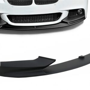 Front Bumper Spoiler Lip suitable for BMW 5 Series F10 F11 Sedan Touring (2011-2017) Matte Black