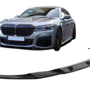 Front Bumper Spoiler Lip suitable for BMW 7 Series G11 G12 LCI M Sport (02.2019-up) Piano Black
