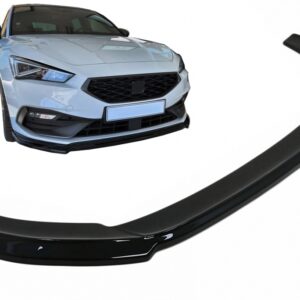 Front Bumper Spoiler Lip suitable for Seat Leon MK4 FR (2020-up) Piano Black