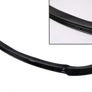 Front Bumper Spoiler Lip suitable for Tesla Model Y (2020-Up) Piano Black Add-On