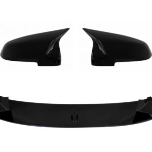 Front Bumper Spoiler Lip with Mirror Covers suitable for BMW 5 Series F10 F11 Sedan Touring (2015-2017) M-Performance Design