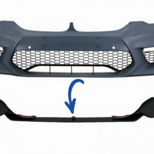 Front Bumper Spoiler suitable for BMW 5 Series G30 G31 Limousine Touring (2017-up) M5 Design Black