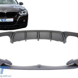 Front Bumper Spoiler with Rear Diffuser suitable for BMW 3 Series F30 F31 (2011-up) Limo Touring M Performance Package