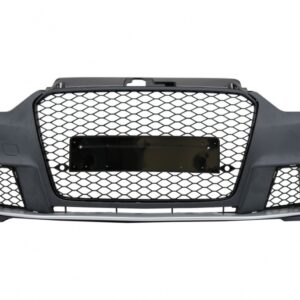 Front Bumper suitable for Audi A3 8V (2012-2015) Sedan Saloon Convertible RS3 Design Piano Black