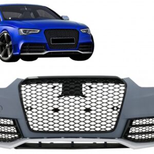 Front Bumper suitable for Audi A5 8T Facelift (2012-2016) RS5 Design with Honeycomb Grilles