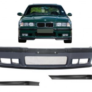 Front Bumper suitable for BMW 3 Series E36 (1992-1998) with Spoiler Splitters Flaps M3 Design