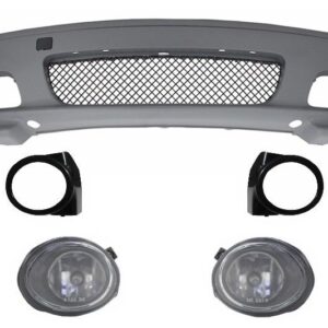 Front Bumper suitable for BMW 3 Series E46 Coupe Cabrio (1999-2007) M-tech M-technik M-Sport II Design With Fog Lights