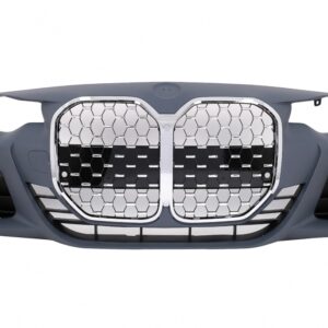 Front Bumper suitable for BMW 4 Series F32 F33 F36 (2013-2017) Coupe Convertible Gran Coupe M4 Design Chrome Grille