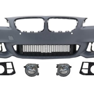 Front Bumper suitable for BMW 5 Series F10 F11 LCI (2015-up) M-Technik Design with LED Fog Lamps