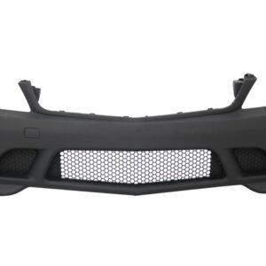 Front Bumper suitable for Mercedes C-Class W204 (2007-2012) C63 Design Without Fog Lights