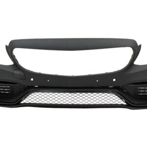 Front Bumper suitable for Mercedes C-Class W205 S205 (2014-2020) Limousine T-Model Coupe Cabriolet C63 Design Without Front Grille