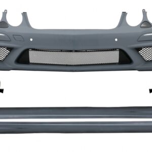 Front Bumper suitable for Mercedes W211 E-Class Facelift (2006-2009) With Fog Lights and Side Skirts