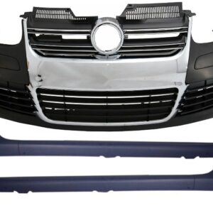 Front Bumper suitable for VW Golf V 5 (2003-2007) Side Skirts R32 Look Chrome Grill