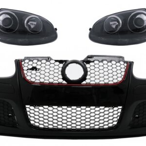 Front Bumper suitable for VW Golf V 5 MK5 (2003-2007) GTI Design with Xenon Look Headlights