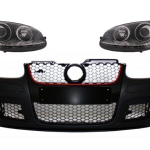 Front Bumper suitable for VW Golf V 5 MK5 (2003-2007) GTI Design with Xenon Look Headlights