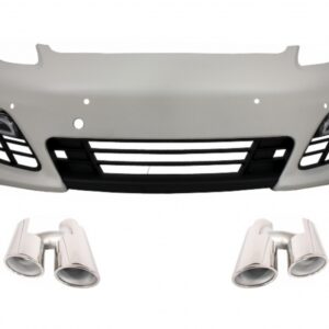Front Bumper with Exhaust Muffler Tips suitable for PORSCHE 970 Panamera (2010-2013) Turbo/GTS Design