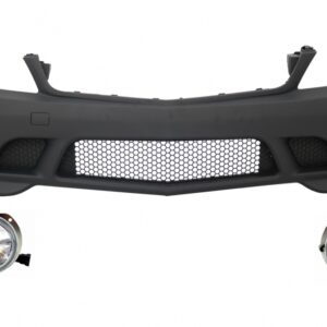 Front Bumper with Fog Light Projectors suitable for Mercedes C-Class W204 (2007-2012) C63 Design