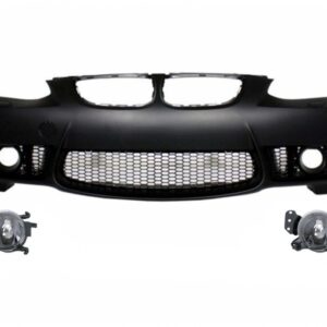 Front Bumper with Fog Light Projectors suitable for BMW 3 Series E92 Coupe E93 Cabrio (2006-2009) M3 Look Without PDC