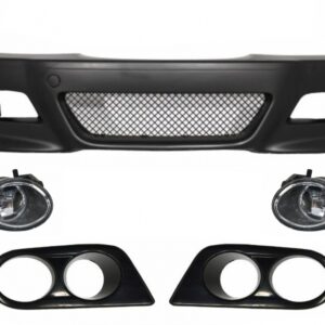 Front Bumper with Fog Lights and Air Duct Covers suitable for BMW 3 Series E46 Coupe Cabrio Sedan Estate (1998-2004) M3 Design