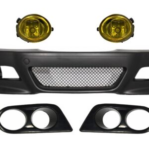 Front Bumper with Fog Lights and Air Duct Covers suitable for BMW 3 Series Coupe Cabrio Sedan Estate E46 (1998-2004) M3 Design