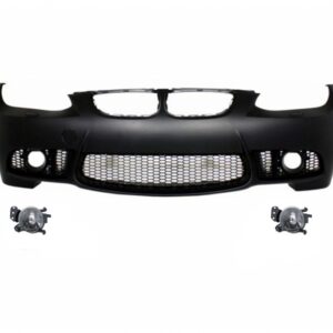 Front Bumper with Fog Lights Projectors and Side Skirts suitable for BMW 3 Series E92 E93 (2006-2009) M3 Look