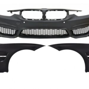 Front Bumper with Front Fenders and Side Skirts suitable for BMW 3 Series F30 F31 Non LCI & LCI (2011-2018) M3 Sport EVO Design