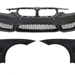 Front Bumper with Front Fenders and Side Skirts suitable for BMW 3 Series F30 F31 Non LCI & LCI (2011-2018) M3 Sport EVO Design
