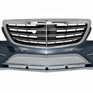 Front Bumper with Grille suitable for Mercedes S-Class W222 (2013-06.2017) S65 Design