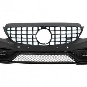 Front Bumper with Grille suitable for Mercedes C-Class W205 S205 C205 A205 (2014-2018) Limousine T-Model Coupe Cabriolet C63 Design