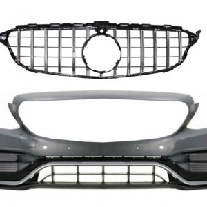 Front Bumper with Grille suitable for Mercedes C-Class W205 S205 C205 A205 (2014-2018) C63 GT-R Design