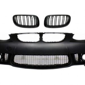 Front Bumper with Kidney Grilles Double Stripe suitable for BMW 3 Series E92 E93 (2006-2009) Without PDC and Projectors