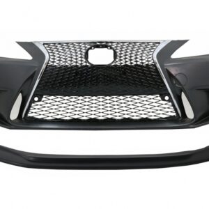 Front Bumper with Lower Spoiler Lip suitable for Lexus IS XE20 (2005-2013) conversion to IS F Sport Facelift XE30 Design