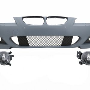 Front Bumper with PDC 18 mm suitable for BMW 5 Series LCI E60 E61 (2007-2010) and Fog Lights Projectors M-Technik Design
