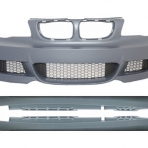 Front Bumper with Side Skirts suitable for BMW 1 Series E87 (2009-2012) M-tech M-Technik Design