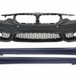 Front Bumper with Side Skirts suitable for BMW 3 Series F30 F31 Non LCI & LCI (2011-2018) M3 Sport EVO Design