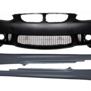 Front Bumper with Side Skirts suitable for BMW 3 Series E92 Coupe E93 Cabrio (2006-2009) M3 Look Without PDC and Projectors