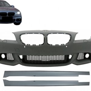 Front Bumper with Side Skirts suitable for BMW 5 Series F10 F11 Non LCI (07.2010-2013) Sedan Touring M-Technik Design