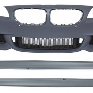 Front Bumper with Side Skirts suitable for BMW F10 F11 5 Series (2011-2014) M-Technik Design Without Fog Lamps