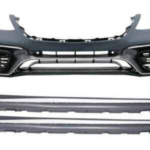 Front Bumper with Side Skirts suitable for Mercedes S-Class W222 Facelift Long Version (2017-up) S63 Design
