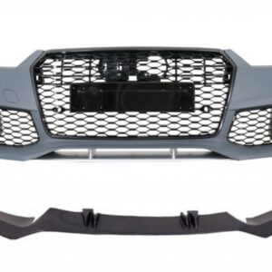 Front Bumper with Spoiler Lip Real Carbon suitable for Audi A7 4G Facelift (2015-2018) RS7 Design