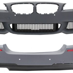 Front Bumper Without Fog Lamps with Rear Bumper suitable for BMW 5 Series F10 (2011-2014) M-Technik Design