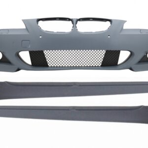Front Bumper without Fog Lights suitable for BMW 5 Series LCI E60 E61 (2007-2010) with Side Skirts M-Technik Design