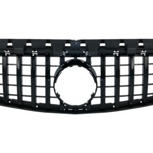 Front Central Grille suitable for Mercedes CLA C117 X117 W117 Facelift (2016-2018) CLA45 GT-R Panamericana Design Full Black