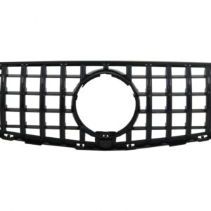 Front Central Grille suitable for Mercedes GLC X253 C253 (2015-2018) GT R Panamericana Design All Black