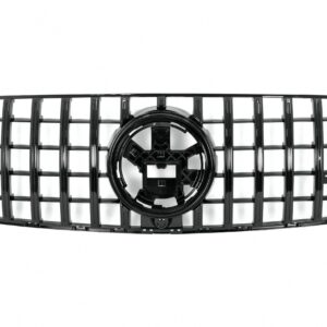 Front Central Grille suitable for Mercedes GLE SUV W167 V167 GLE Coupe C167 Sport Package (2019-06.2023) GTR Panamericana Design All Black