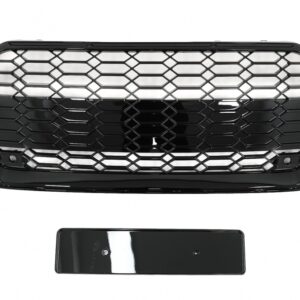 Front Grille suitable for Audi A5 F5 Facelift (2019-Up) Racing Look Piano Black