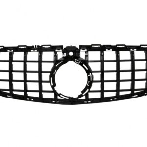Front Grille suitable for Mercedes C-Class C63 W205 Sedan S205 T-Modell A205 Cabriolet C205 Coupe (03.2018-2020) with camera All Black