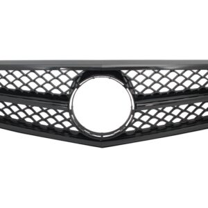 Front Grille suitable for Mercedes C-Class W204 S204 Limousine Station Wagon (2007-2014) Sport Piano Black