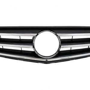 Front Grille suitable for Mercedes C-Class W204 S204 Limousine Station Wagon (2007-2014) Piano Black
